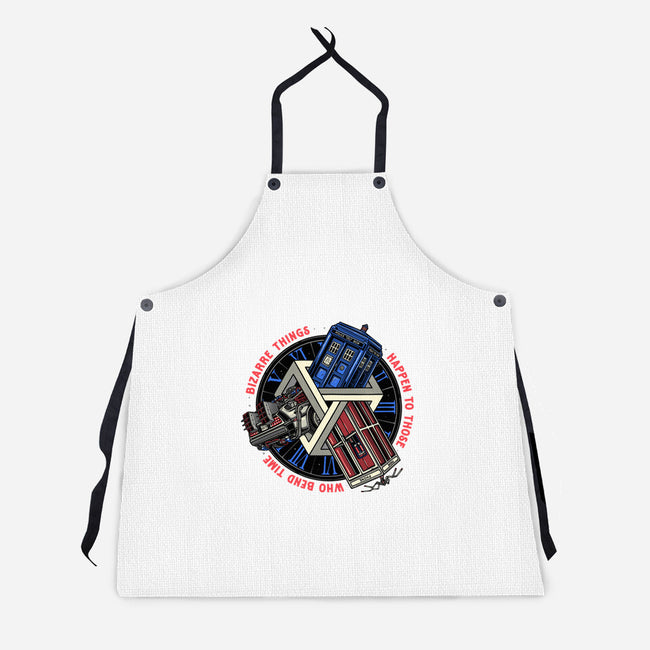 Time Benders-Unisex-Kitchen-Apron-glitchygorilla