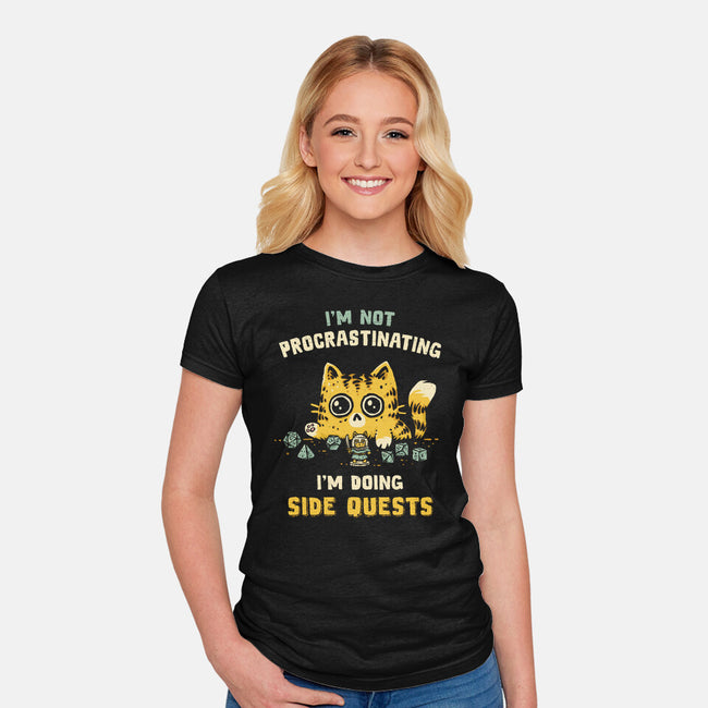 I'm Doing Side Quests-Womens-Fitted-Tee-kg07