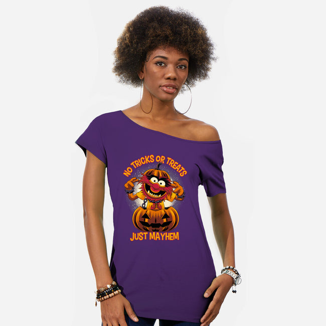 No Tricks Or Treats-Womens-Off Shoulder-Tee-rmatix