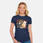 Sushi Japan Kittens-Womens-Fitted-Tee-Vallina84