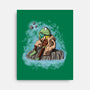 Frog Master Jedi-None-Stretched-Canvas-nickzzarto