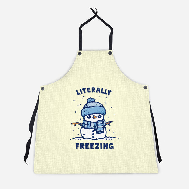 Literally Freezing-Unisex-Kitchen-Apron-kg07