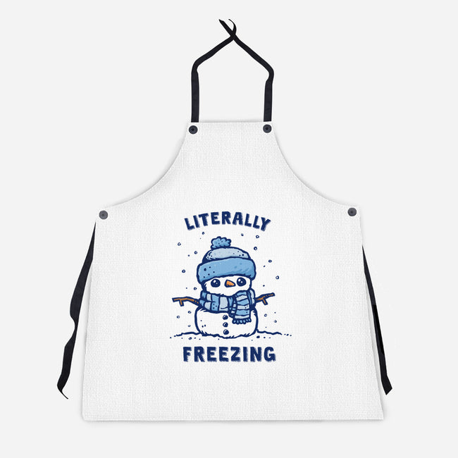 Literally Freezing-Unisex-Kitchen-Apron-kg07