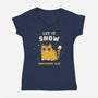 Let It Snow Somewhere Else-Womens-V-Neck-Tee-kg07