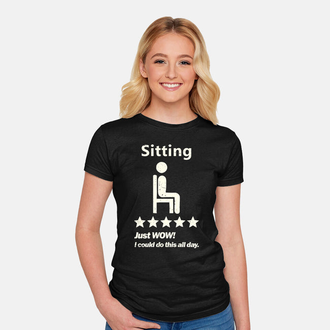 I Could Do This All Day-Womens-Fitted-Tee-BridgeWalker