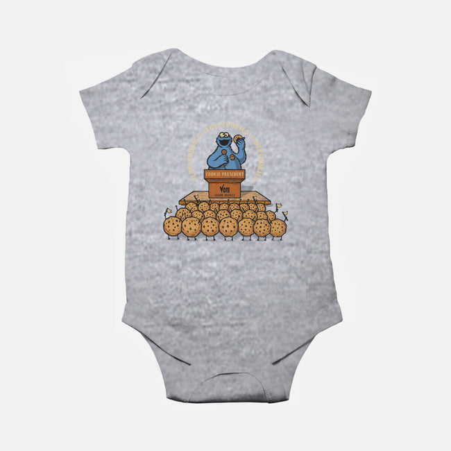 Cookie Elections-Baby-Basic-Onesie-erion_designs