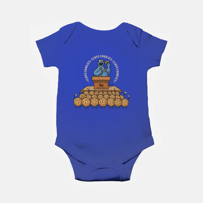 Cookie Elections-Baby-Basic-Onesie-erion_designs