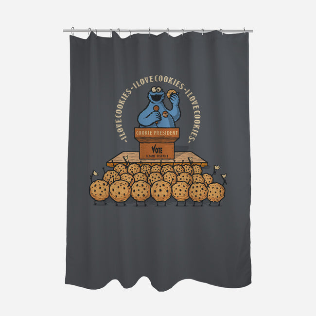 Cookie Elections-None-Polyester-Shower Curtain-erion_designs