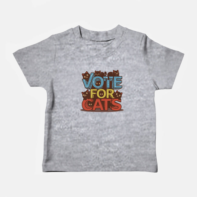 Vote For Cats-Baby-Basic-Tee-erion_designs