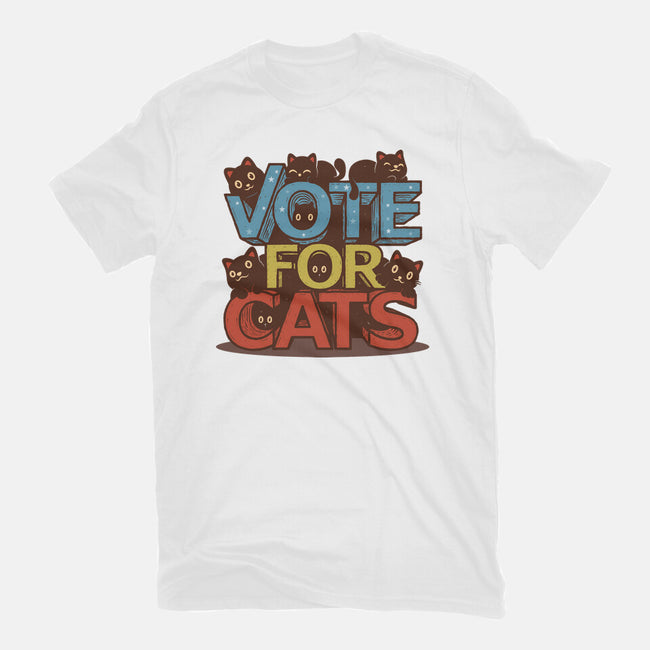 Vote For Cats-Womens-Basic-Tee-erion_designs