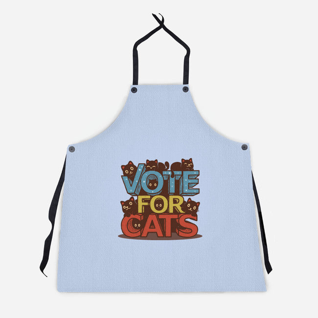 Vote For Cats-Unisex-Kitchen-Apron-erion_designs