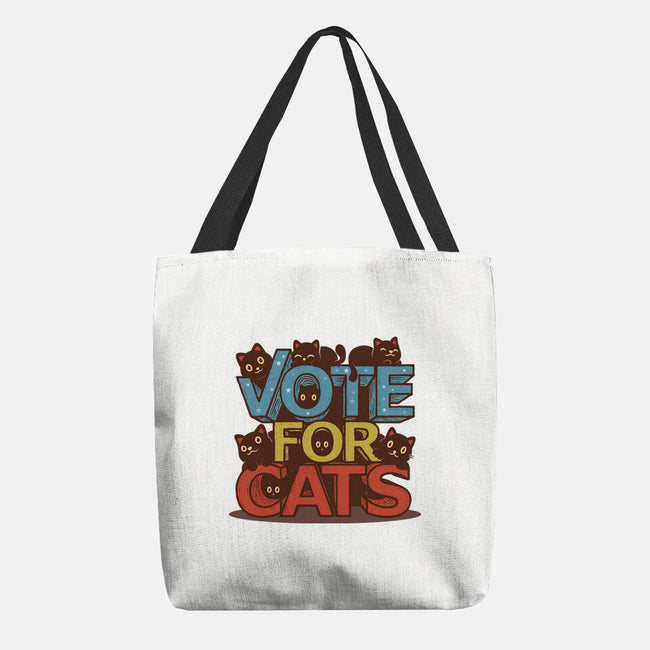 Vote For Cats-None-Basic Tote-Bag-erion_designs