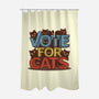 Vote For Cats-None-Polyester-Shower Curtain-erion_designs