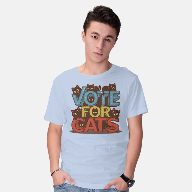 Vote For Cats-Mens-Basic-Tee-erion_designs