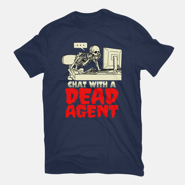 Chat With A Dead Agent-Womens-Basic-Tee-Boggs Nicolas