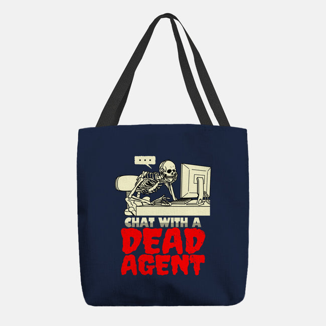 Chat With A Dead Agent-None-Basic Tote-Bag-Boggs Nicolas