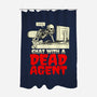 Chat With A Dead Agent-None-Polyester-Shower Curtain-Boggs Nicolas