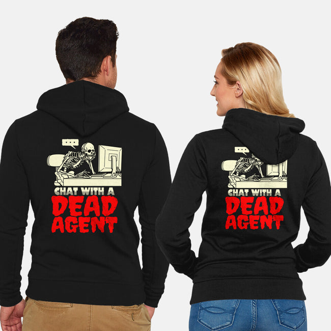 Chat With A Dead Agent-Unisex-Zip-Up-Sweatshirt-Boggs Nicolas