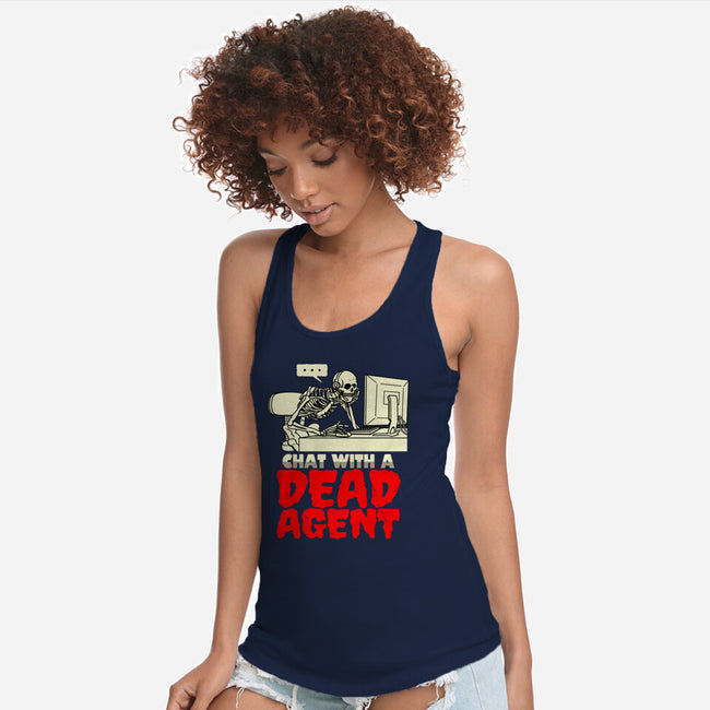 Chat With A Dead Agent-Womens-Racerback-Tank-Boggs Nicolas