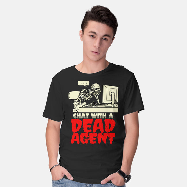 Chat With A Dead Agent-Mens-Basic-Tee-Boggs Nicolas