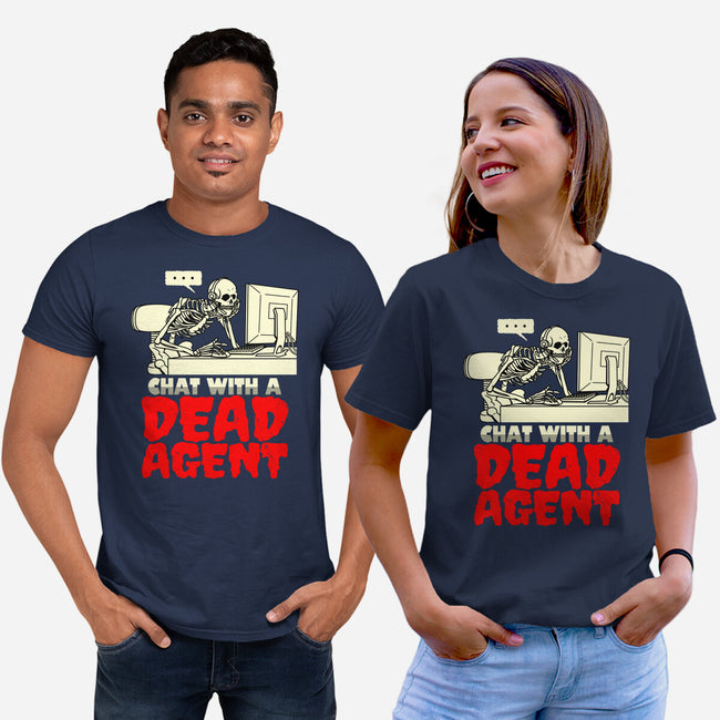 Chat With A Dead Agent-Unisex-Basic-Tee-Boggs Nicolas