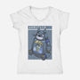 Mecha Tank Totoro-Womens-V-Neck-Tee-Astrobot Invention