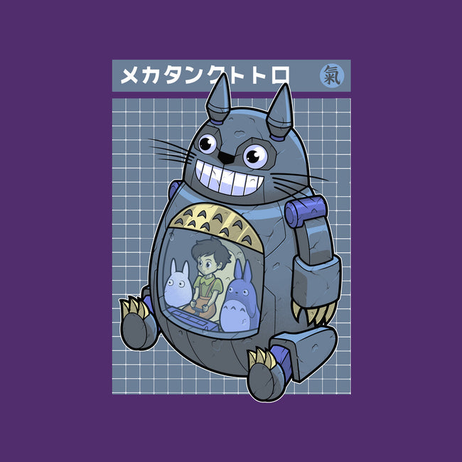 Mecha Tank Totoro-None-Removable Cover w Insert-Throw Pillow-Astrobot Invention