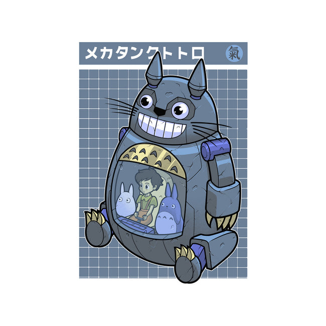 Mecha Tank Totoro-None-Fleece-Blanket-Astrobot Invention