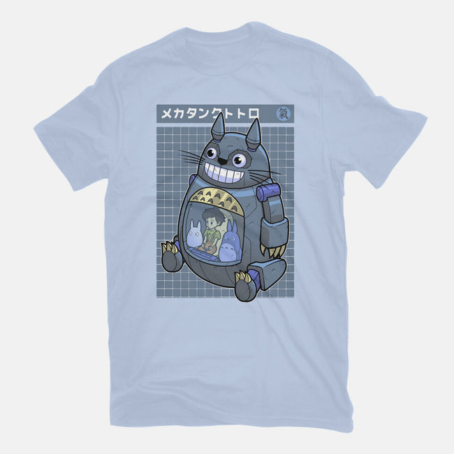 Mecha Tank Totoro-Womens-Fitted-Tee-Astrobot Invention