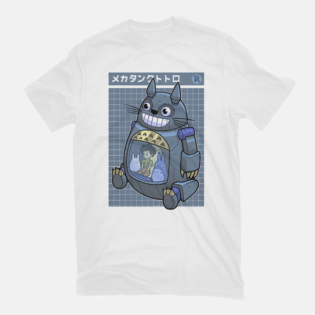 Mecha Tank Totoro-Mens-Basic-Tee-Astrobot Invention