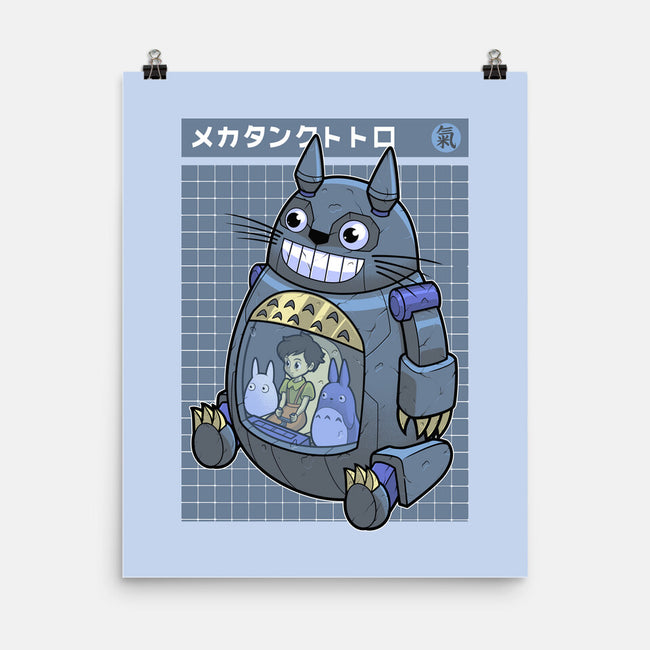 Mecha Tank Totoro-None-Matte-Poster-Astrobot Invention