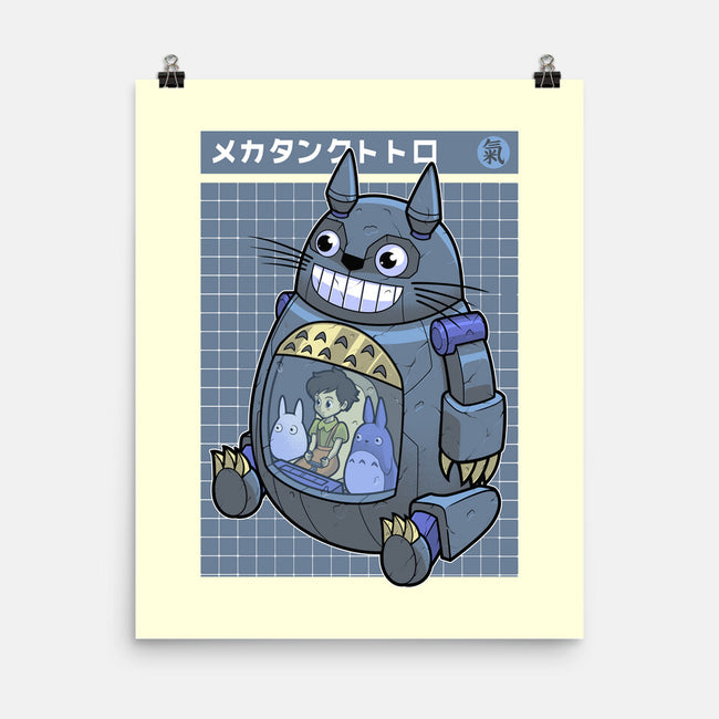 Mecha Tank Totoro-None-Matte-Poster-Astrobot Invention