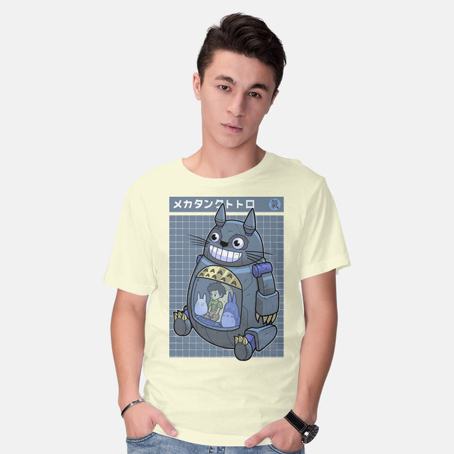 Mecha Tank Totoro-Mens-Basic-Tee-Astrobot Invention