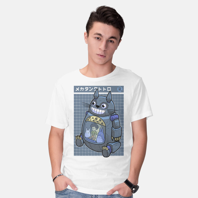 Mecha Tank Totoro-Mens-Basic-Tee-Astrobot Invention