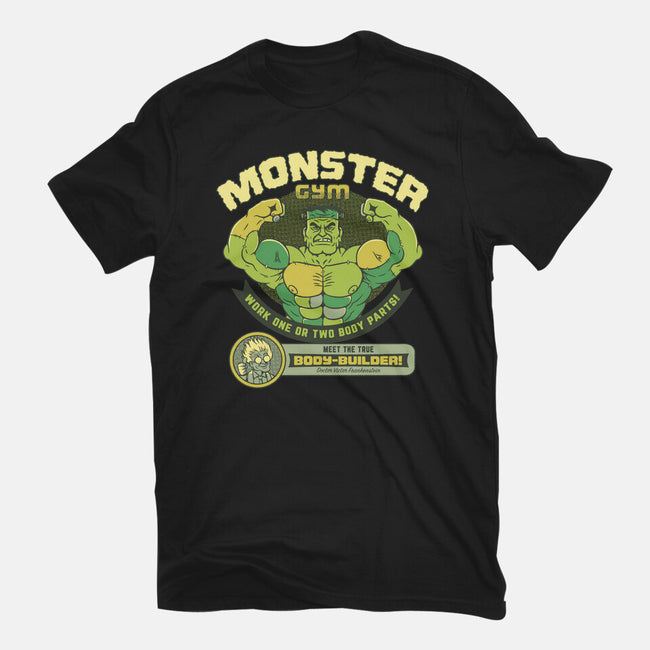 Frankenstein Bodybuilder-Womens-Fitted-Tee-tobefonseca