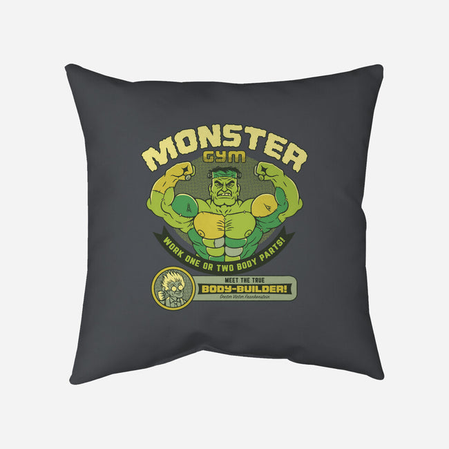 Frankenstein Bodybuilder-None-Removable Cover w Insert-Throw Pillow-tobefonseca