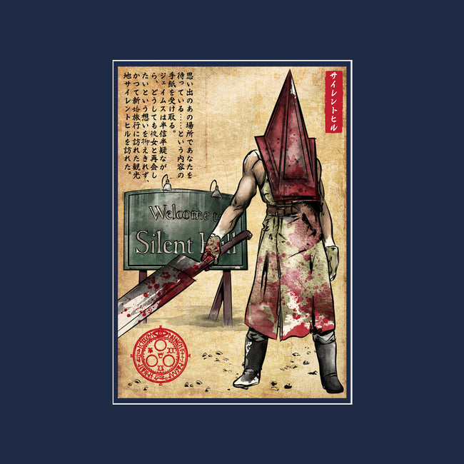 Pyramid Head Woodblock-Mens-Premium-Tee-DrMonekers