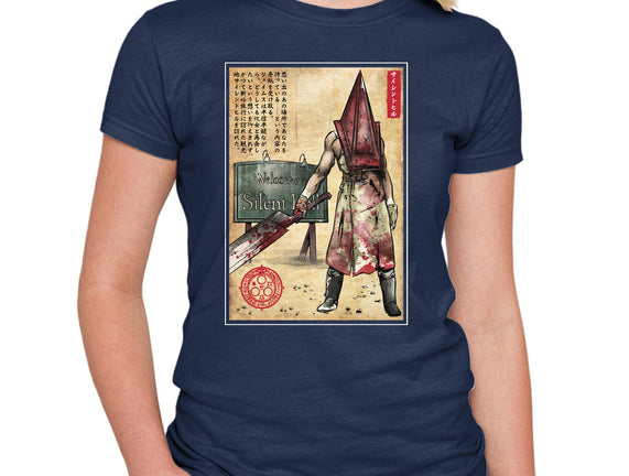 Pyramid Head Woodblock