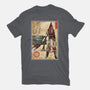 Pyramid Head Woodblock-Womens-Basic-Tee-DrMonekers