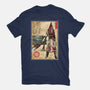 Pyramid Head Woodblock-Mens-Premium-Tee-DrMonekers