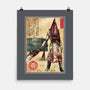 Pyramid Head Woodblock-None-Matte-Poster-DrMonekers