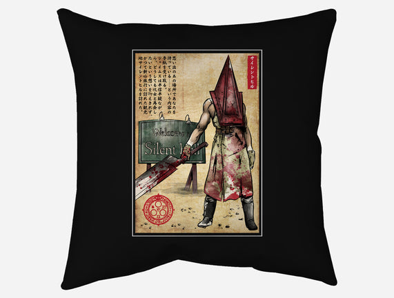 Pyramid Head Woodblock