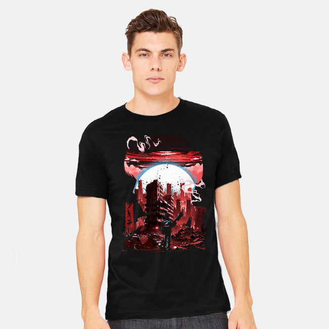 Neo-Tokyo Blues-Mens-Heavyweight-Tee-Arinesart