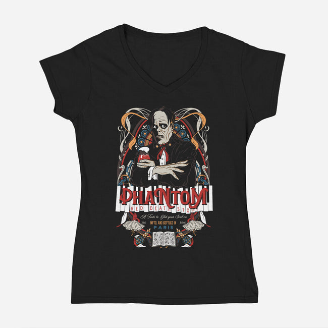 The Phantom-Womens-V-Neck-Tee-Arinesart