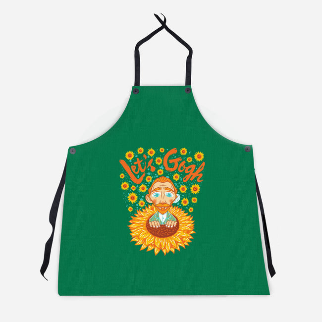 Let's Gogh-Unisex-Kitchen-Apron-Tronyx79