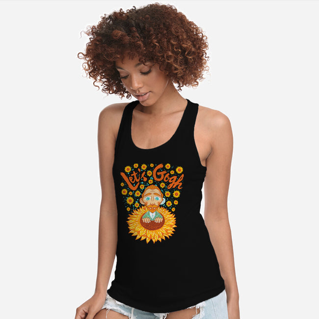 Let's Gogh-Womens-Racerback-Tank-Tronyx79