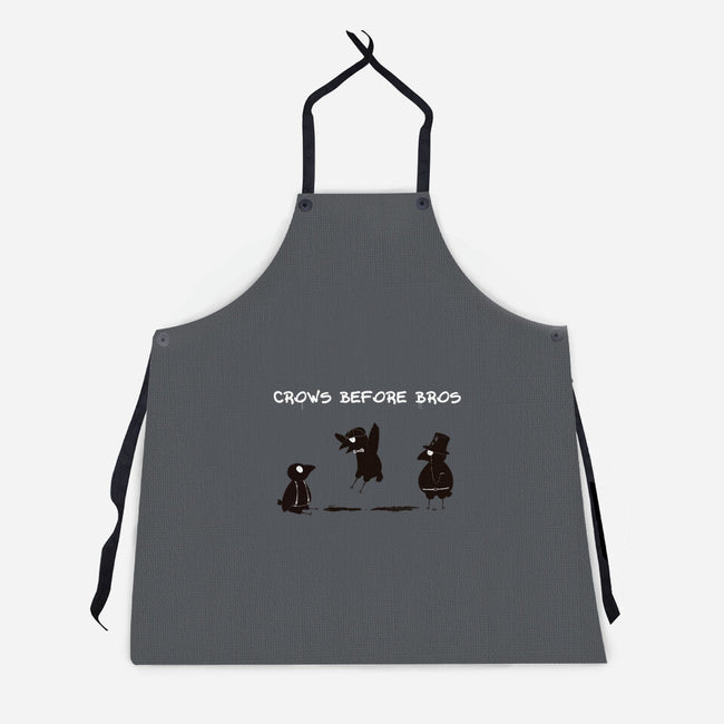 Crows Before Bros-Unisex-Kitchen-Apron-Mattania