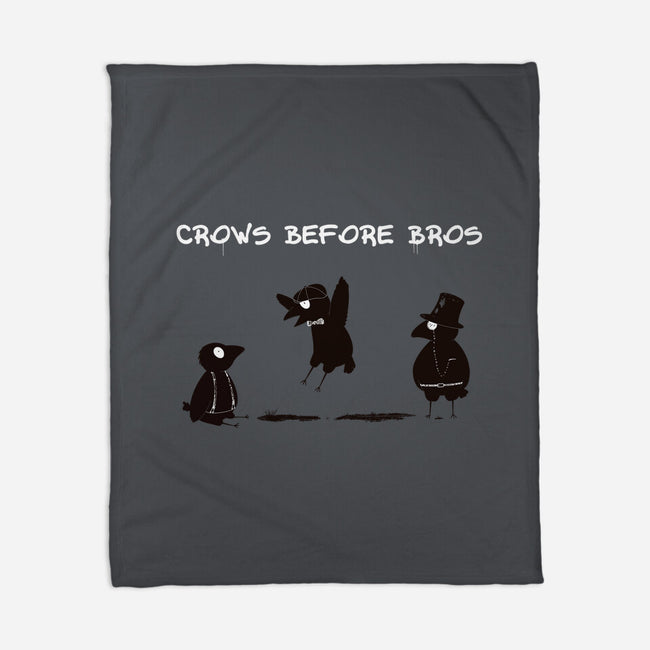 Crows Before Bros-None-Fleece-Blanket-Mattania