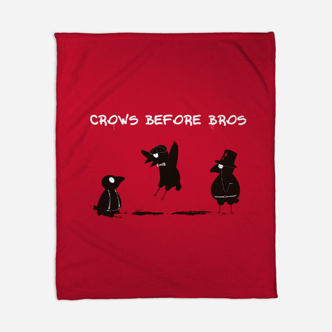 Crows Before Bros-None-Fleece-Blanket-Mattania