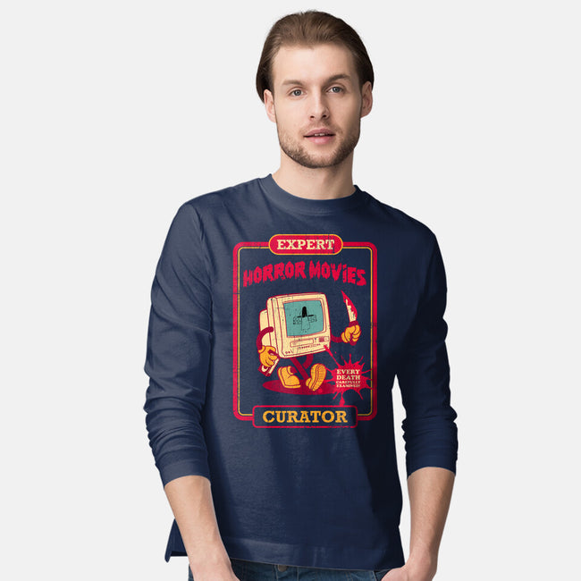 Expert Horror Movies Curator-Mens-Long Sleeved-Tee-sachpica